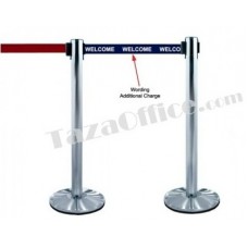 Stainless Steel Self Retractable Belt Q-Up Stand